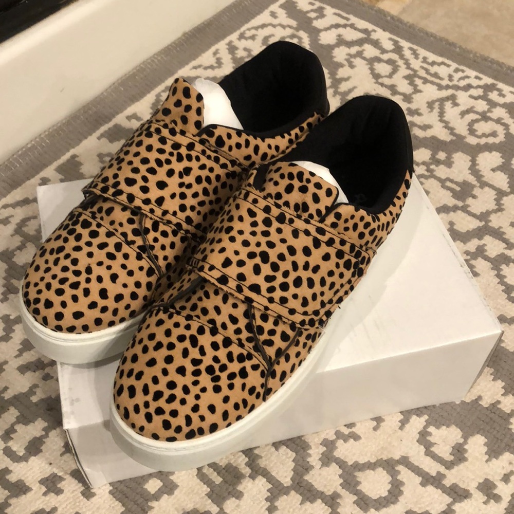 Animal print sneakers